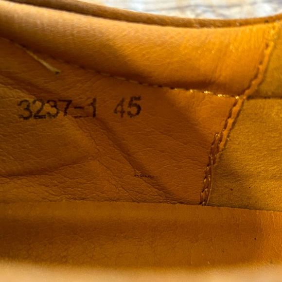 TASOGEN LEATHER BREATHABLE MESH WALKING HONEYCOMB MENS CARMEL LOAFERS - Picture 8 of 9